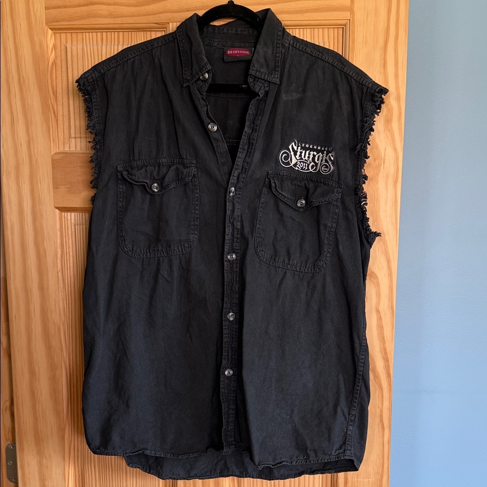 Sturgis Motorcycle Rally Black Sleeveless Shirt